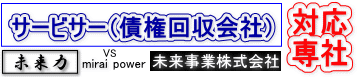 サービサー(債権回収会社)への対応は専門の経営コンサルタント、未来事業株式会社におまかせください！